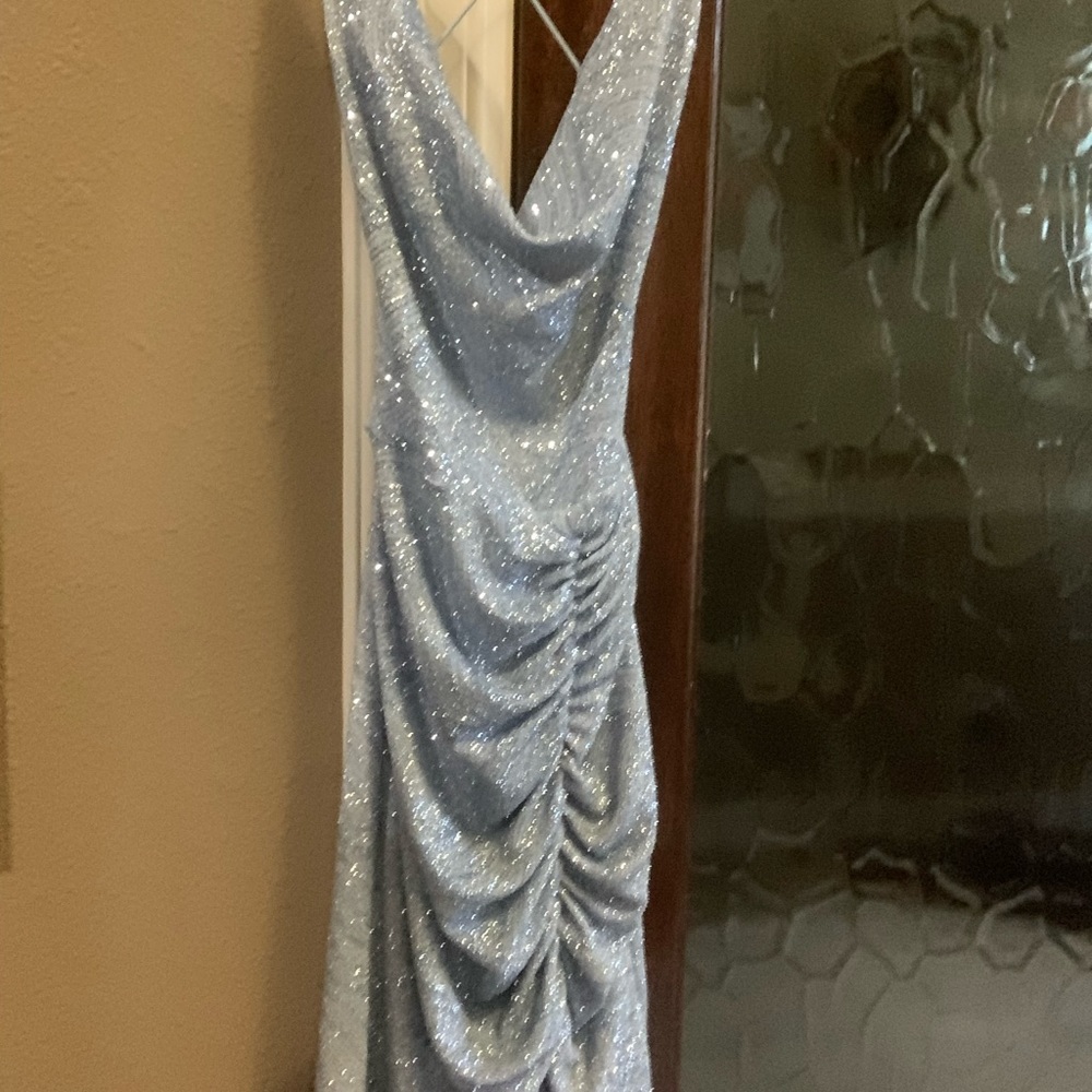 Dillards mini blue dress